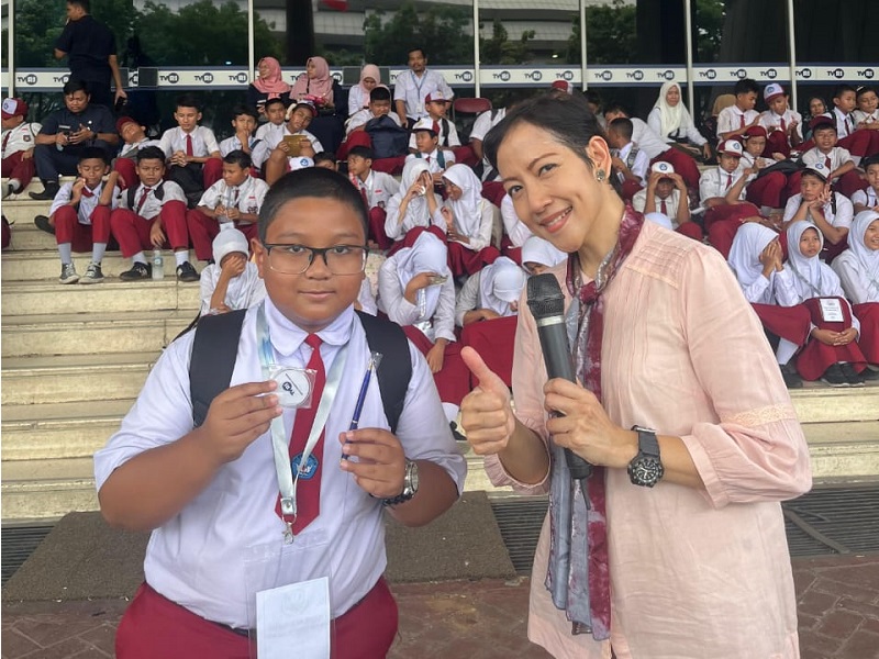 Keseruan Pelajar SDN Sungai Bambu 01 Tanjung Priok Belajar di TVRI