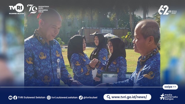 TVRI Sulsel Gelar Apel Pagi Kesadaran Nasional 17 September 2024