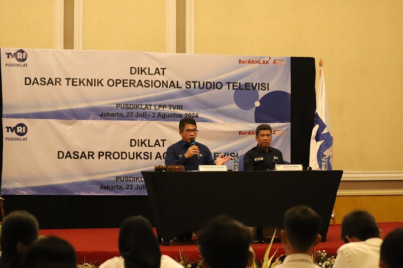 Direktur Utama LPP TVRI Buka Diklat Teknik Operasional Studio TV dan Diklat Dasar Produksi Acara TV