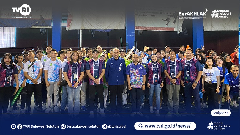 Kepala Stasiun TVRI Sulawesi Selatan Hadiri Pembukaan Accor Sport Day 2024