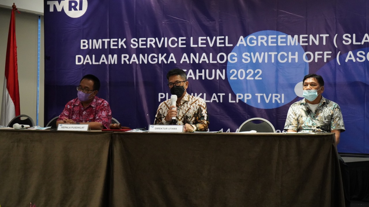 Direktur Utama LPP TVRI Membuka Bimbingan Teknik Service Level Agreement (SLA) Dalam Rangka Analog Switch Off (ASO) Tahun 2022