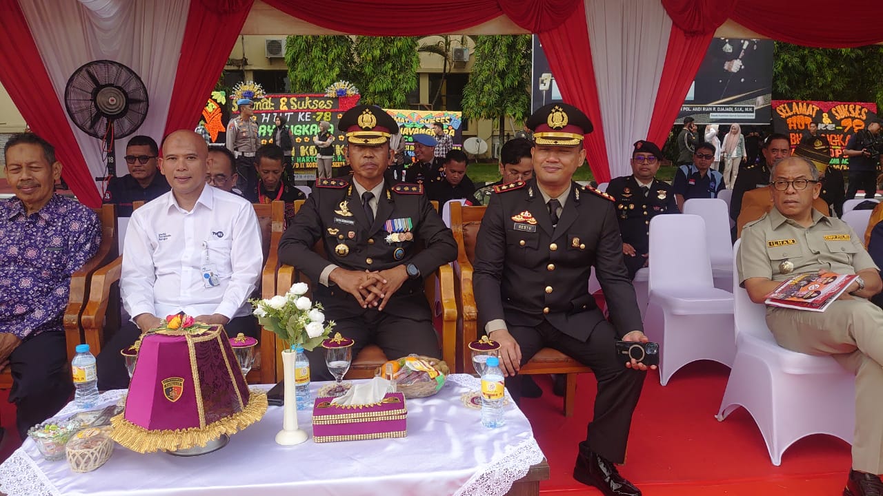 Kepala Stasiun TVRI Sulawesi Selatan Menghadiri HUT 78 BHAYANGKARA 