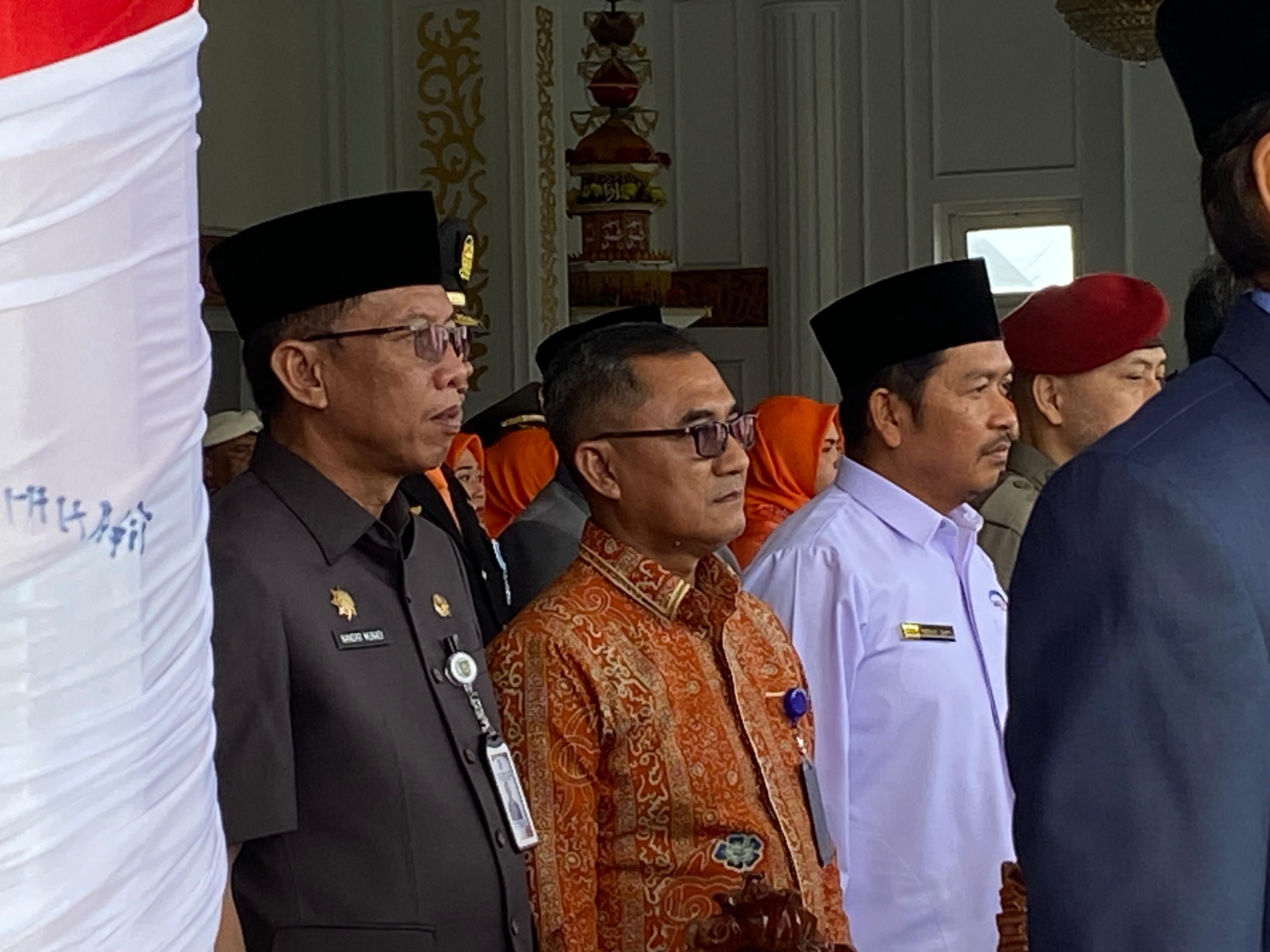 Kepala TVRI Bengkulu Hadiri Upacara Peringatan HUT TNI ke 79 di Balai Raya Semarak Provinsi Bengkulu