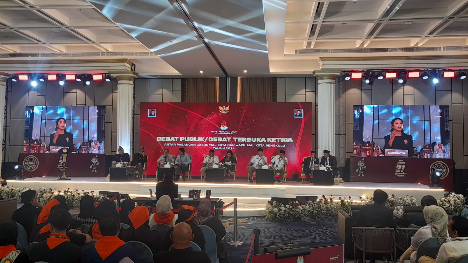 TVRI Stasiun Bengkulu Siarkan Langsung Debat Kandidat Calon walikota & Wakil Walikota Bengkulu 2024