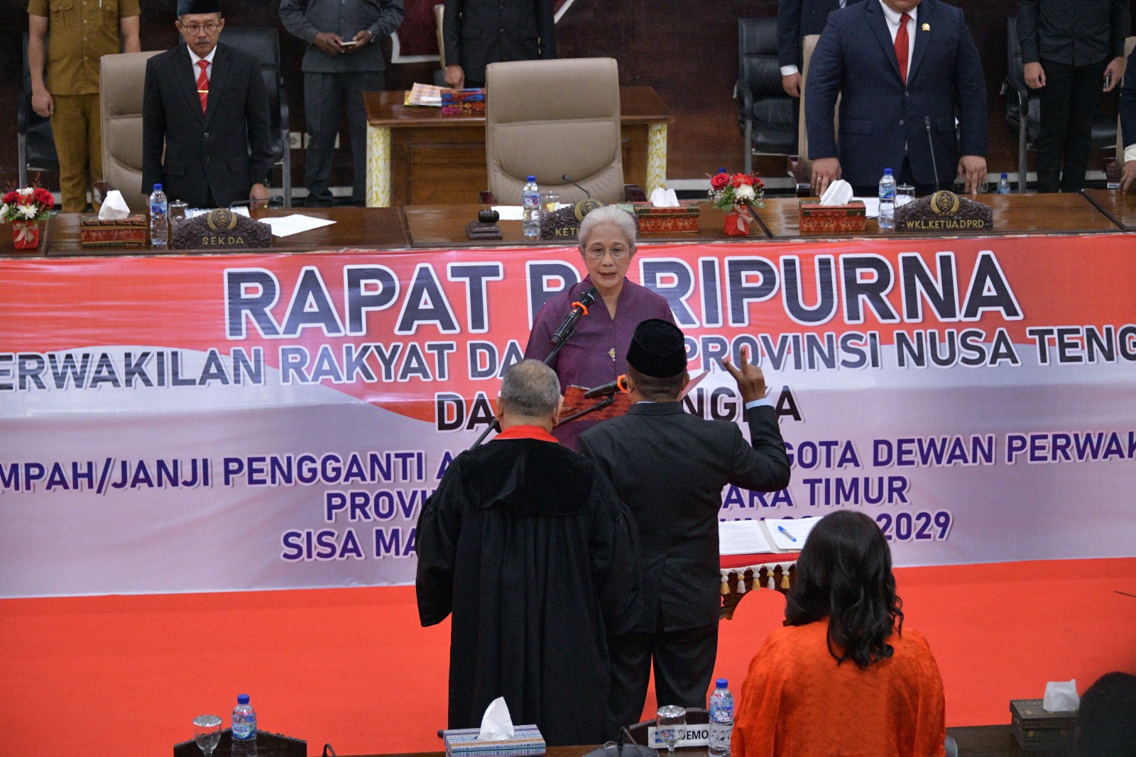 Kepala TVRI NTT Hadiri Rapat Paripurna Pengucapan Sumpah/Janji Anggota DPRD NTT