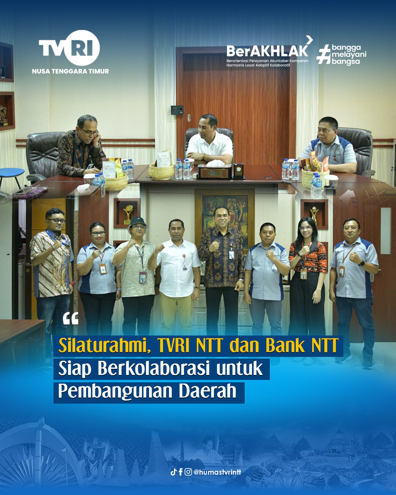 Jalin Silaturahmi, TVRI NTT dan Bank NTT Siap Berkolaborasi untuk Pembangunan Daerah