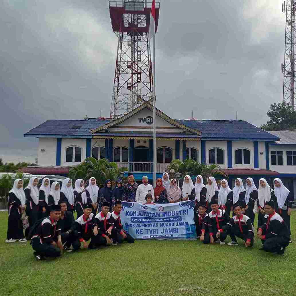 TVRI Stasiun Jambi Menerima Kunjungan Industri Siswa Siswi SMKS Al Irsyad Muaro Jambi