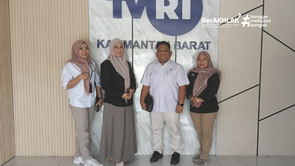 TVRI Stasiun Kalimantan Barat Sambut Hangat Kedatangan Mandiri Taspen KC Pontianak