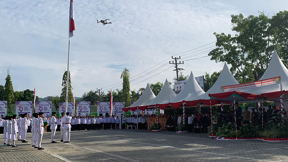 Upacara Hari Amal Bakti, Kemenag Sultra Menekankan Kerukunan Antar Umat Beragama dalam Menyongsong Indonesia Emas